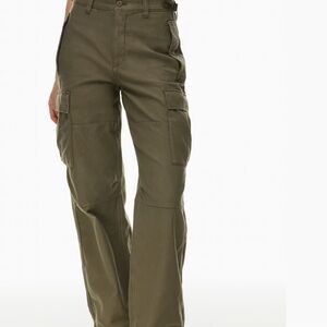 TNA green cargo pant